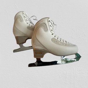 Gently Worn Edea Icefly Figure Skates With Gold Seal Blades